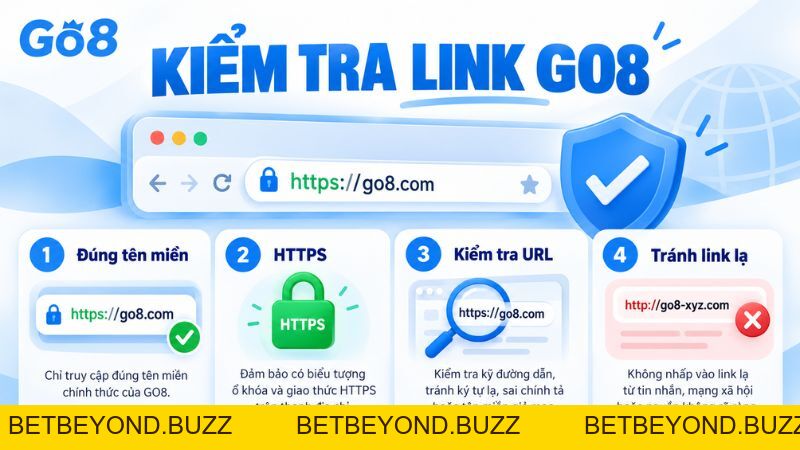 Link Vào GO8 Mới Nhất – Cách Truy Cập & Kiểm Tra Đúng Link - BETBEYOND
