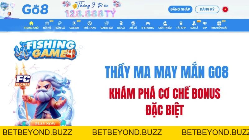 Thầy Ma May Mắn GO8 – Gameplay & Tính Năng Thưởng - BETBEYOND